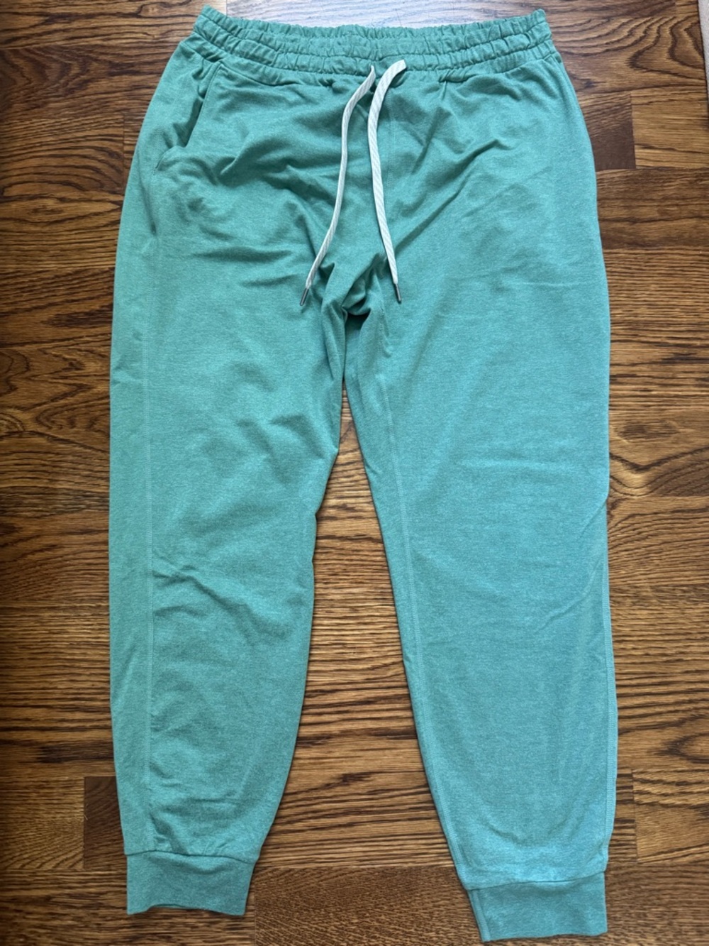 Vuori Heathered Teal Performance Jogger Pants